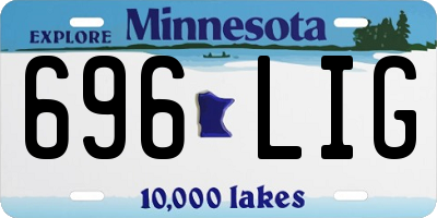 MN license plate 696LIG