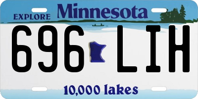 MN license plate 696LIH