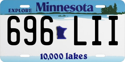 MN license plate 696LII