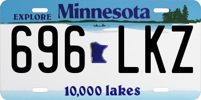 MN license plate 696LKZ