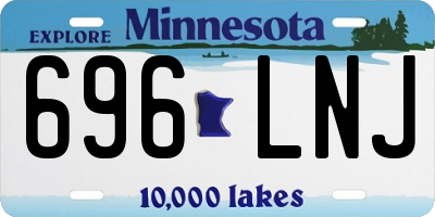 MN license plate 696LNJ