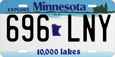 MN license plate 696LNY