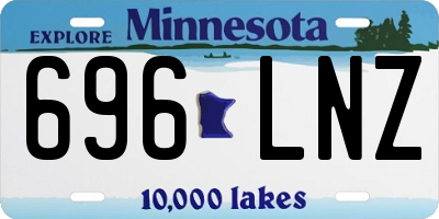 MN license plate 696LNZ