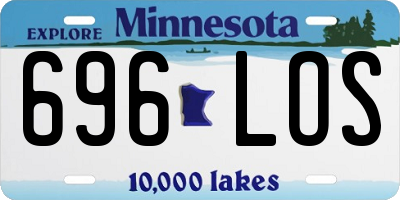 MN license plate 696LOS