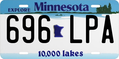 MN license plate 696LPA