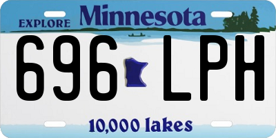 MN license plate 696LPH