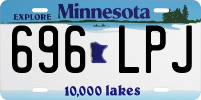 MN license plate 696LPJ