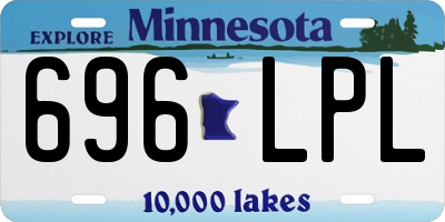 MN license plate 696LPL
