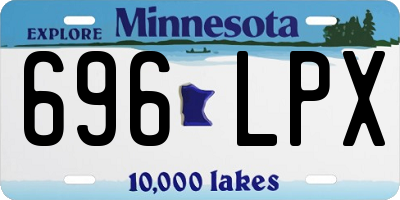MN license plate 696LPX