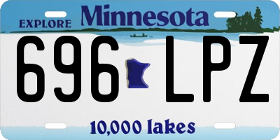 MN license plate 696LPZ