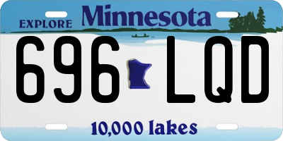 MN license plate 696LQD