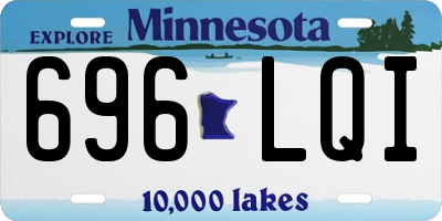 MN license plate 696LQI