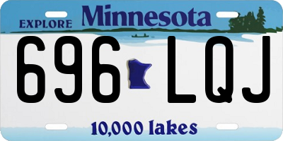 MN license plate 696LQJ