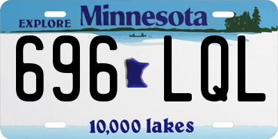 MN license plate 696LQL
