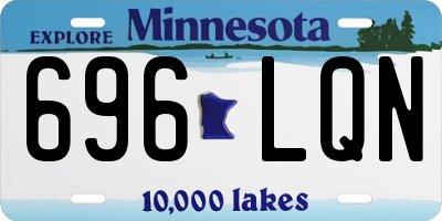 MN license plate 696LQN