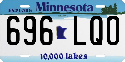 MN license plate 696LQO