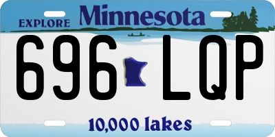 MN license plate 696LQP