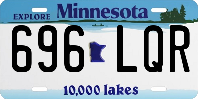 MN license plate 696LQR