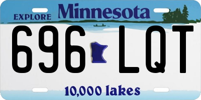 MN license plate 696LQT