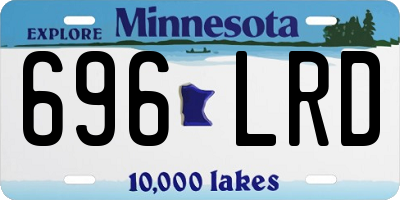 MN license plate 696LRD
