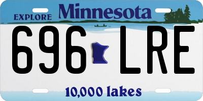 MN license plate 696LRE