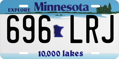MN license plate 696LRJ