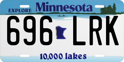 MN license plate 696LRK
