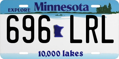 MN license plate 696LRL