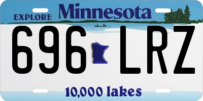 MN license plate 696LRZ
