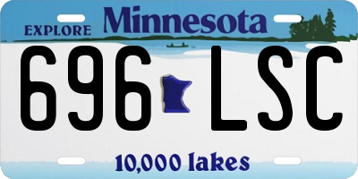 MN license plate 696LSC