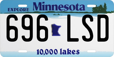 MN license plate 696LSD