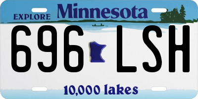 MN license plate 696LSH