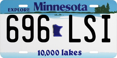 MN license plate 696LSI