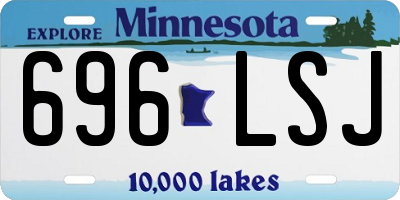 MN license plate 696LSJ