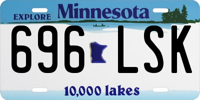 MN license plate 696LSK