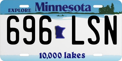 MN license plate 696LSN
