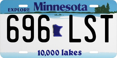MN license plate 696LST