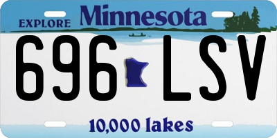 MN license plate 696LSV