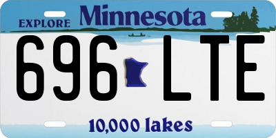 MN license plate 696LTE