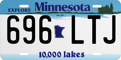 MN license plate 696LTJ