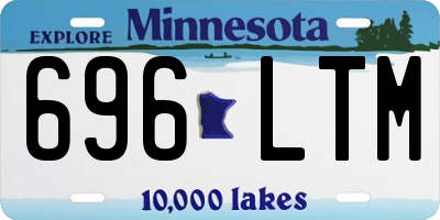 MN license plate 696LTM