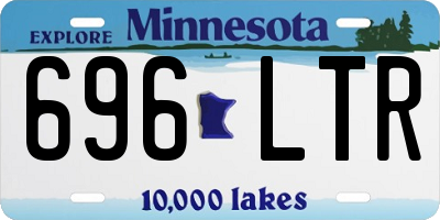 MN license plate 696LTR