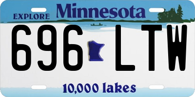 MN license plate 696LTW