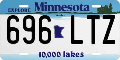 MN license plate 696LTZ