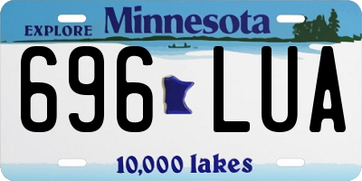 MN license plate 696LUA