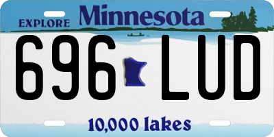 MN license plate 696LUD