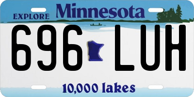 MN license plate 696LUH