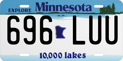 MN license plate 696LUU