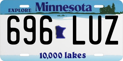 MN license plate 696LUZ