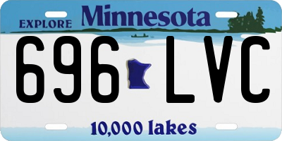 MN license plate 696LVC